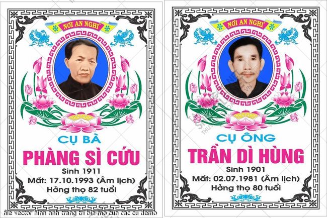 file vector hinh anh trang tri bia mo cua cac cu